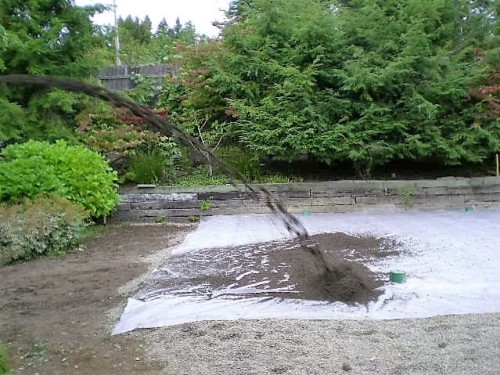 Septic System Installation Landscaped Area